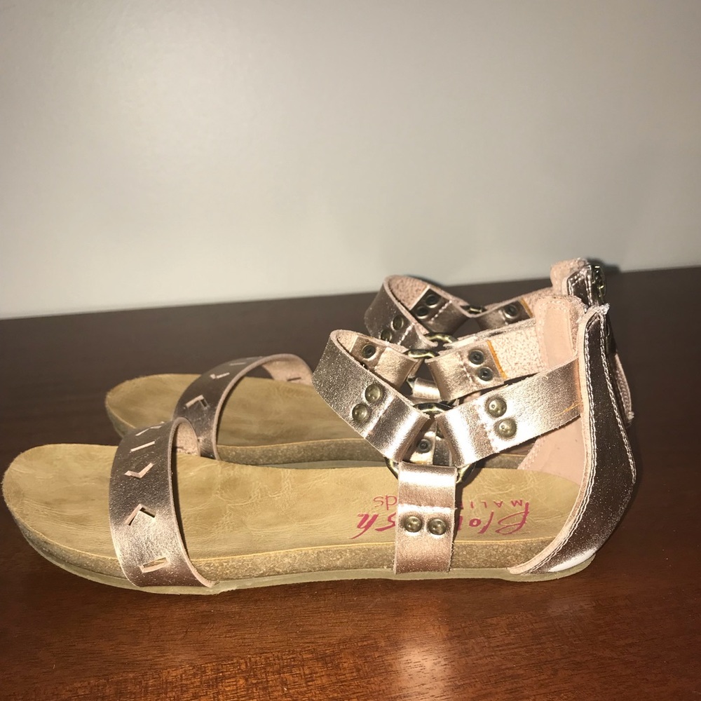 Girl’s Blowfish Rose Gold Sandals